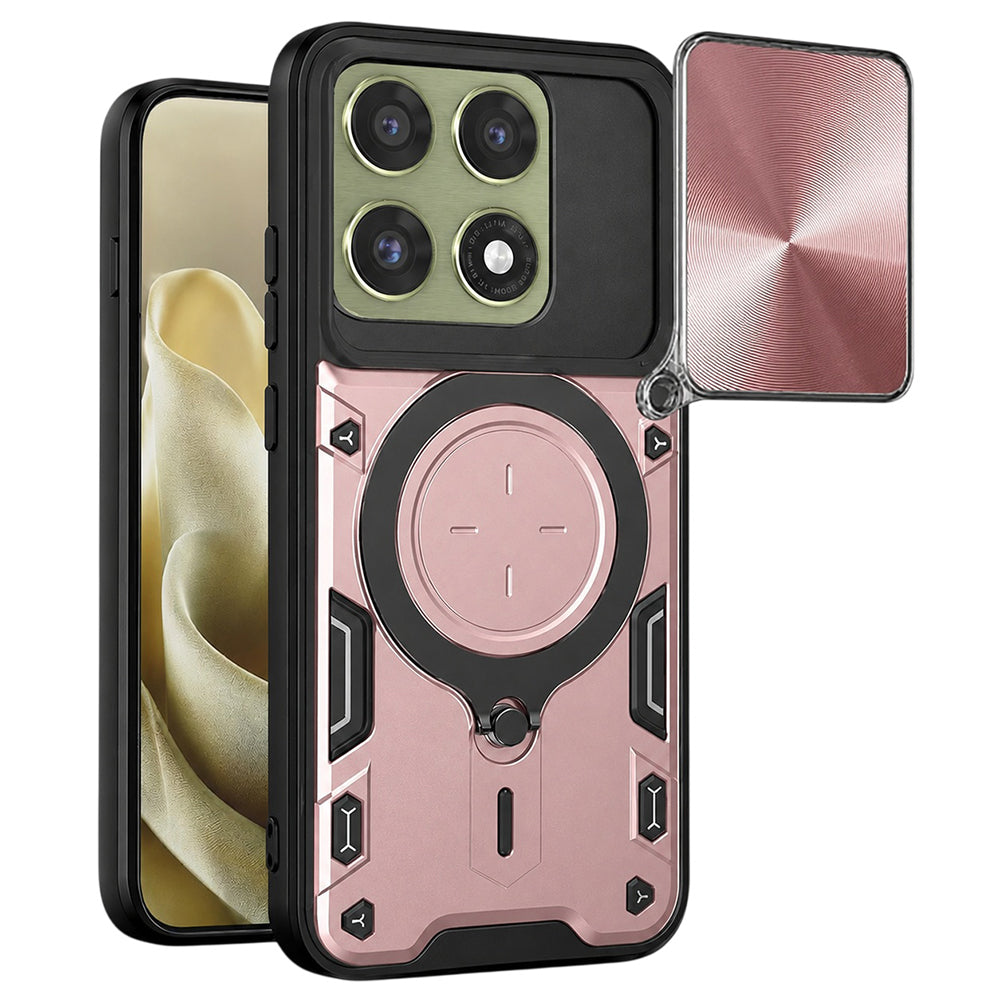 Maska za Motorola Edge 70 Pro, Techsuit, CamGuard Pro, Ružičasto zlatna