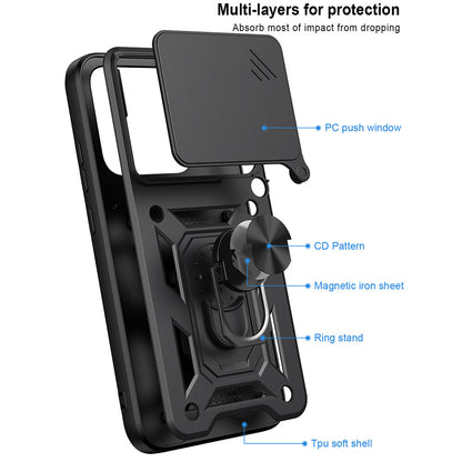 Maska za Motorola Edge 70 Pro, Techsuit, CamShield, Plava