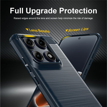 Maska za Motorola Edge 70 Pro, Techsuit, Karbon, Plava