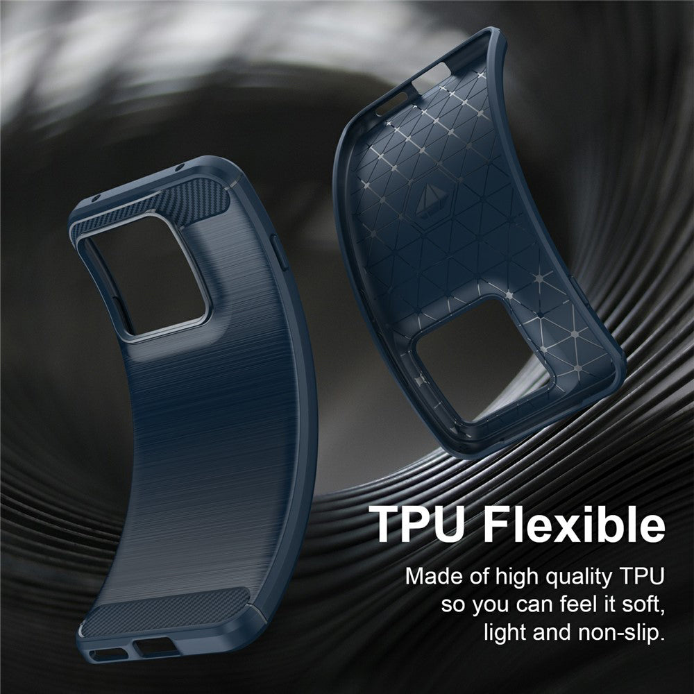 Maska za Motorola Edge 70 Pro, Techsuit, Karbon, Plava