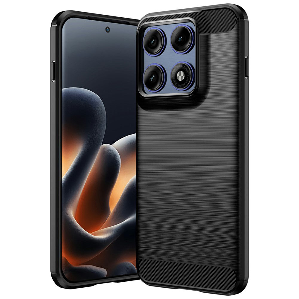 Futrola za Motorola Edge 70 Pro, Techsuit, Karbon, Crna