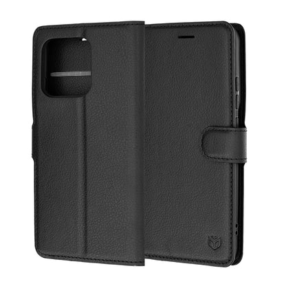 Futrola za Motorola Edge 70 Pro, Techsuit, Leather Folio, Crna