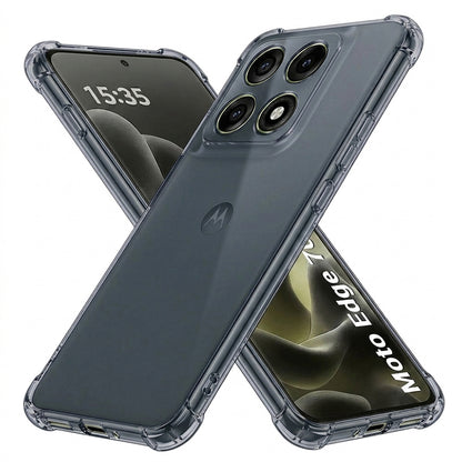 Maska za Motorola Edge 70 Pro, Techsuit, Shockproof Clear, Siva