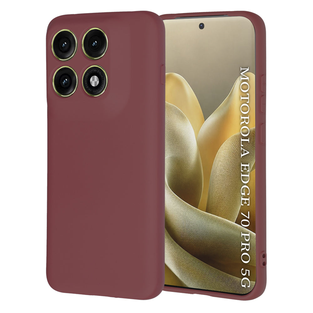 Maska za Motorola Edge 70 Pro, Techsuit, SoftFlex, Bordo
