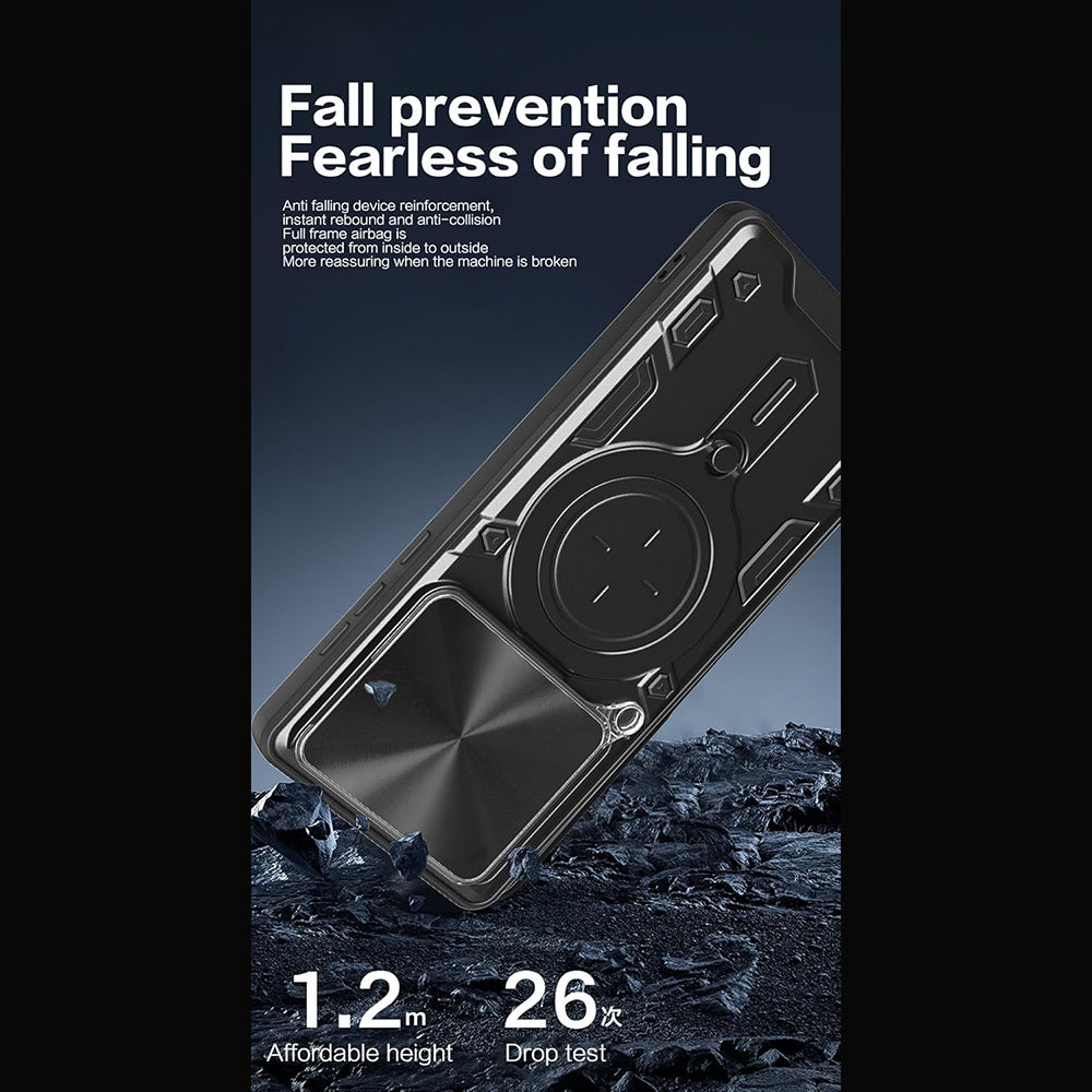 Futrola za Motorola Edge 70, Techsuit, CamGuard Pro, Zlatno Roza