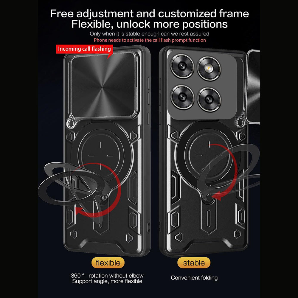 Futrola za Motorola Edge 70, Techsuit, CamGuard Pro, Zlatno Roza