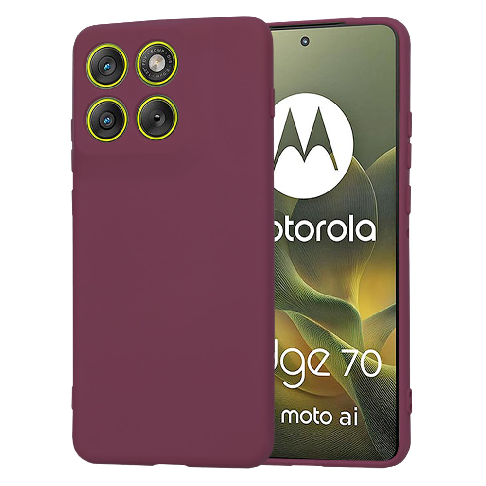 Futrola za Motorola Edge 70, Techsuit, SoftFlex, Višnja