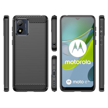 Maska za Motorola Moto E13, OEM, Karbon, Crna