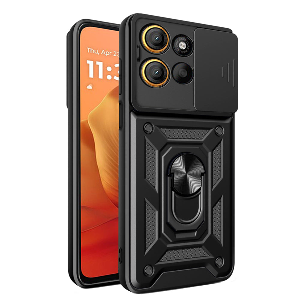 Maska za Motorola Moto G15 / G15 Power, Techsuit, CamShield, Crna