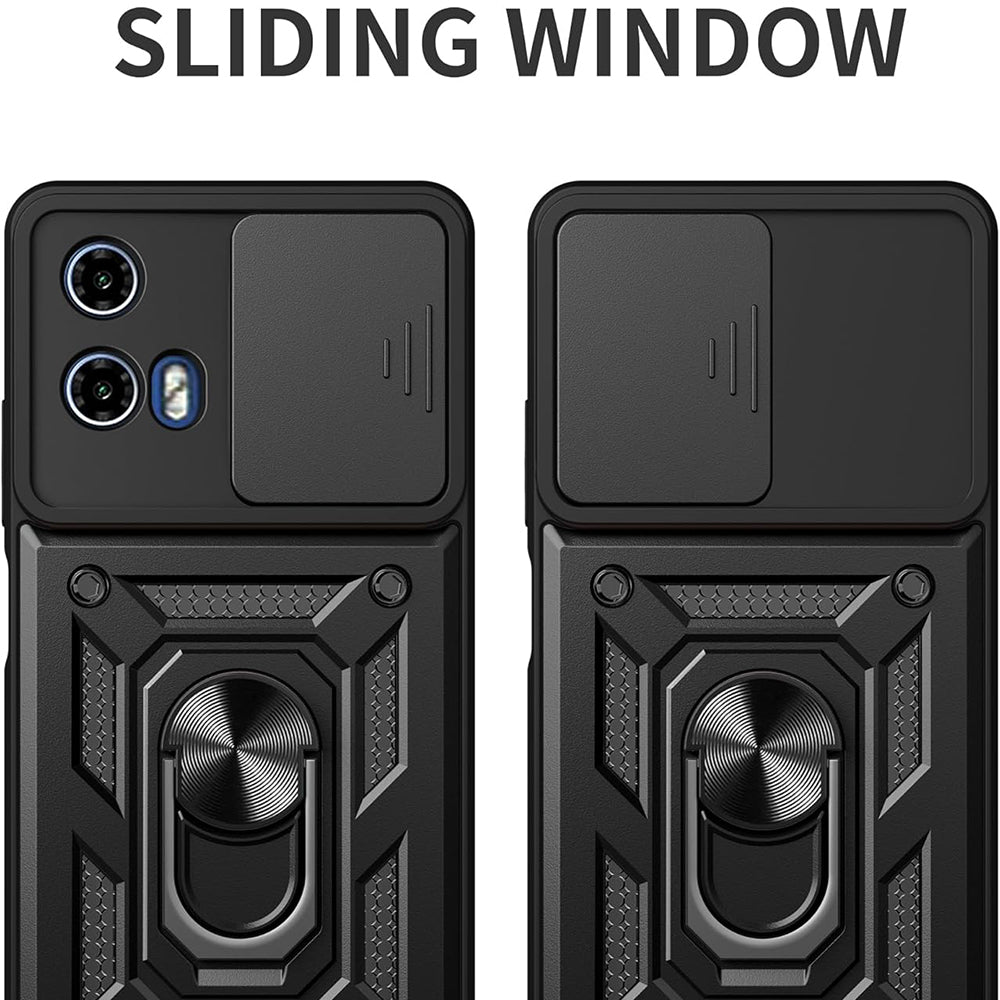 Maska za Motorola Moto G15 / G15 Power, Techsuit, CamShield, Crna