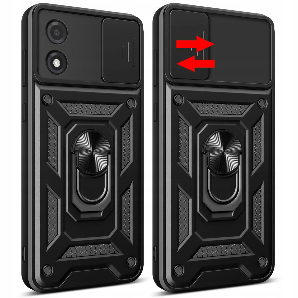 Maska za Motorola Moto E13, Techsuit, CamShield, Crna
