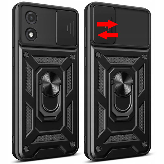 Maska za Motorola Moto E13, Techsuit, CamShield, Crna