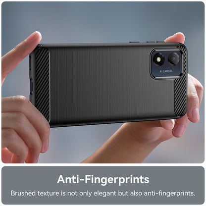 Maska za Motorola Moto E13, Techsuit, Karbon, Crna
