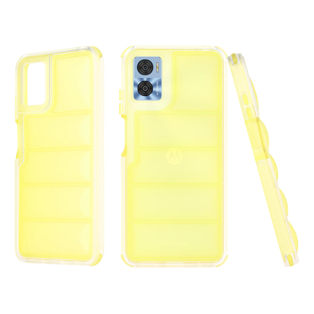 Maska za Motorola Moto E22i / E22, Techsuit, Wave Shield, Žuta
