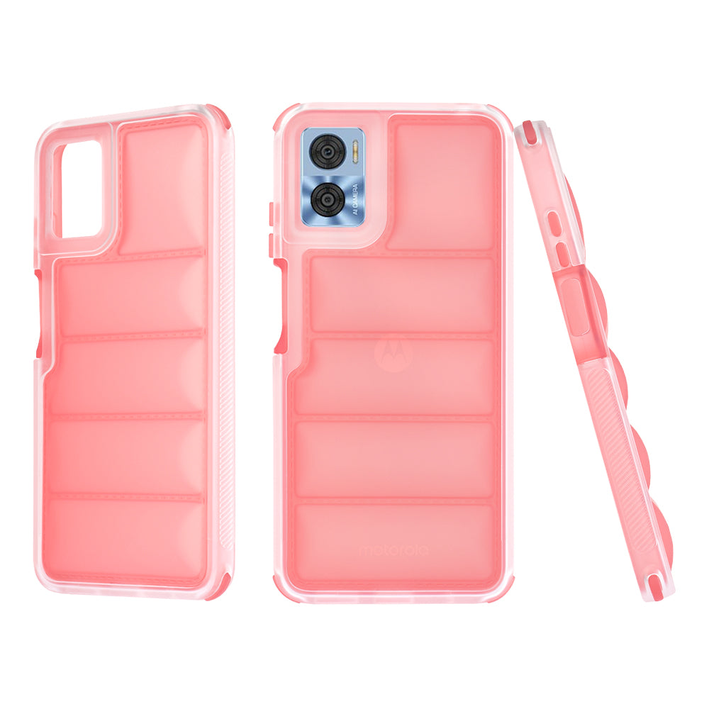 Maska za Motorola Moto E22i / E22, Techsuit, Wave Shield, Crvena