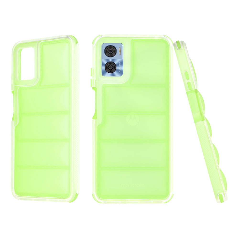 Maska za Motorola Moto E22i / E22, Techsuit, Wave Shield, Zelena