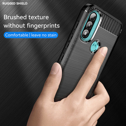 Maska za Motorola Moto E40 / E30 / E20, Techsuit, Karbon, Crna