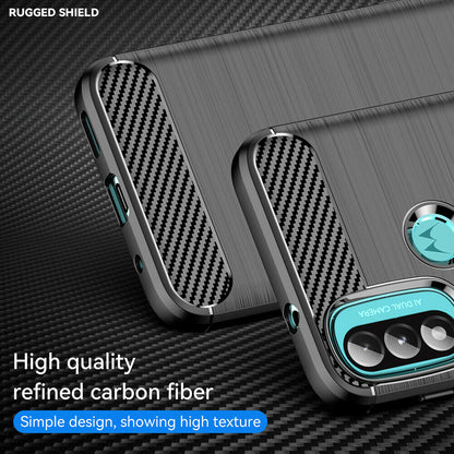 Maska za Motorola Moto E40 / E30 / E20, Techsuit, Karbon, Crna