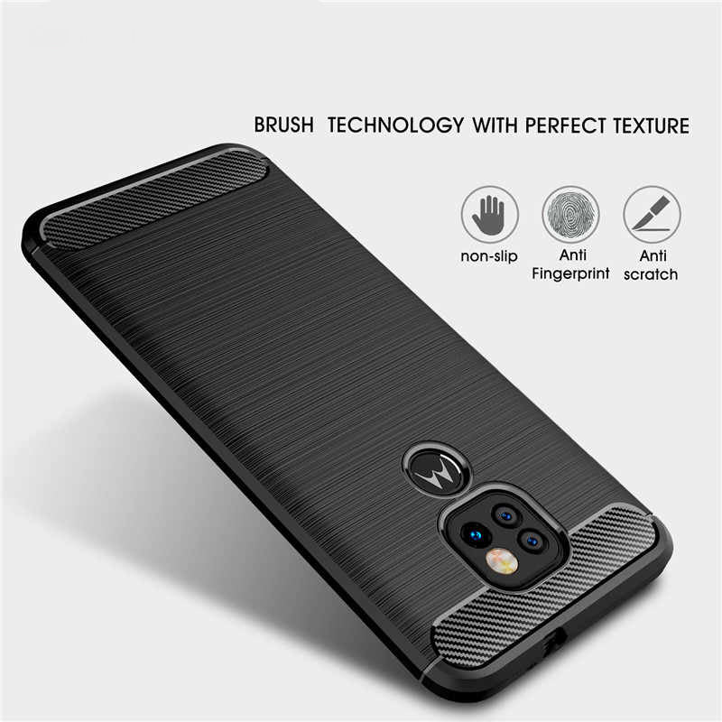 Maska za Motorola Moto E7 Plus / G9 Play, Techsuit, Karbon, Crna