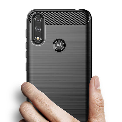 Maska za Motorola Moto E7i Power / E7 Power, Techsuit, Karbon, Crna