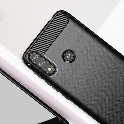 Maska za Motorola Moto E7i Power / E7 Power, Techsuit, Karbon, Crna