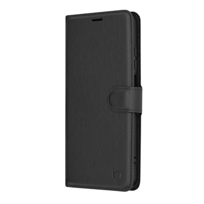 Futrola za Motorola Moto G04s / E14 / G04 / G24, Techsuit, Kožna Folio, Crna
