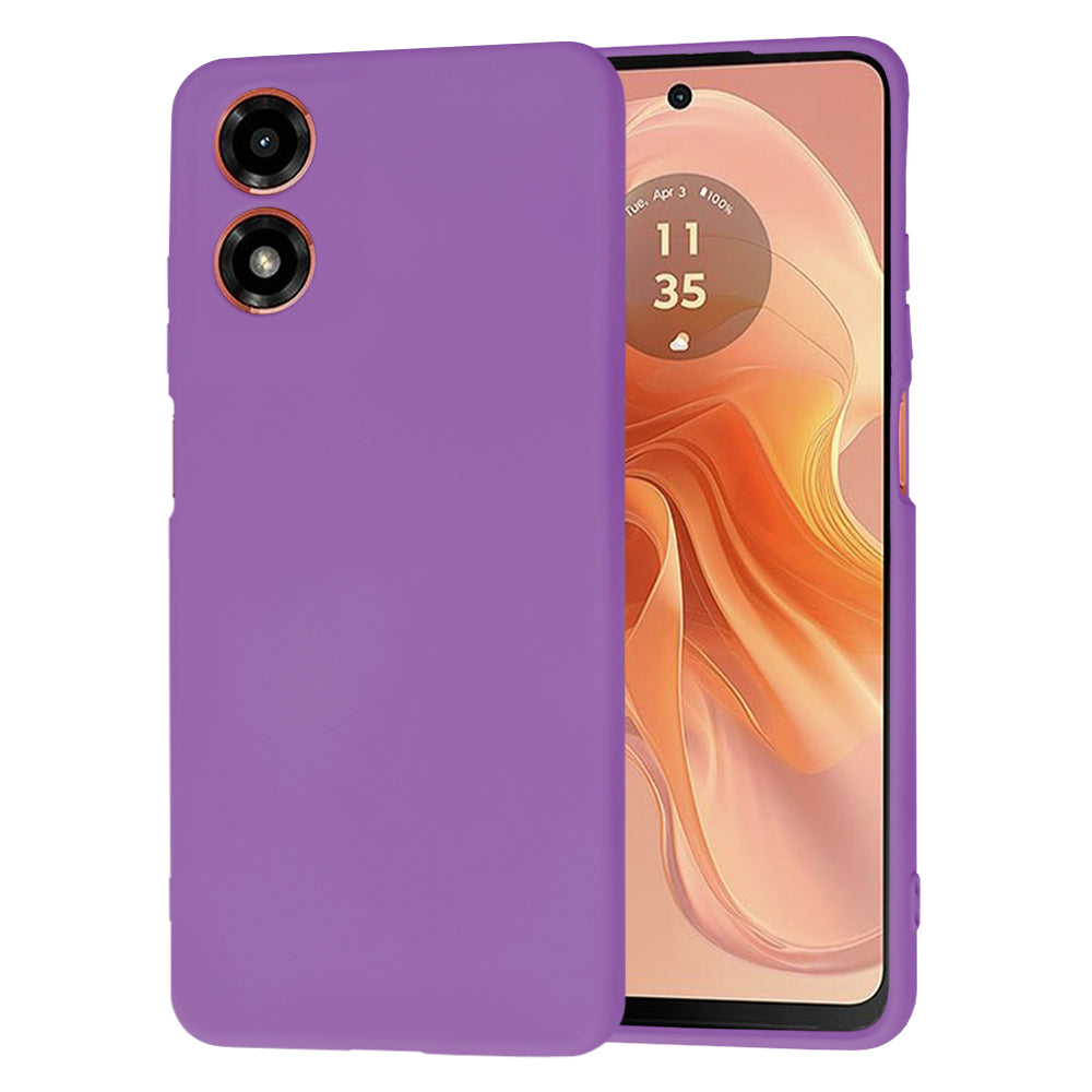 Futrola za Motorola Moto G04s / E14 / G04, Techsuit, SoftFlex, Ljubičasta