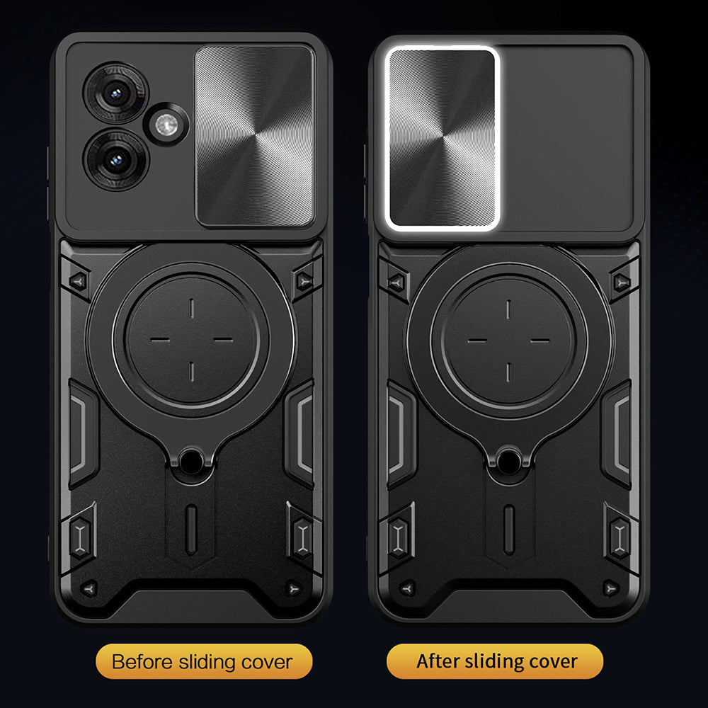 Futrola za Motorola Moto G06, Techsuit, CamGuard Pro, Zlatno Roza