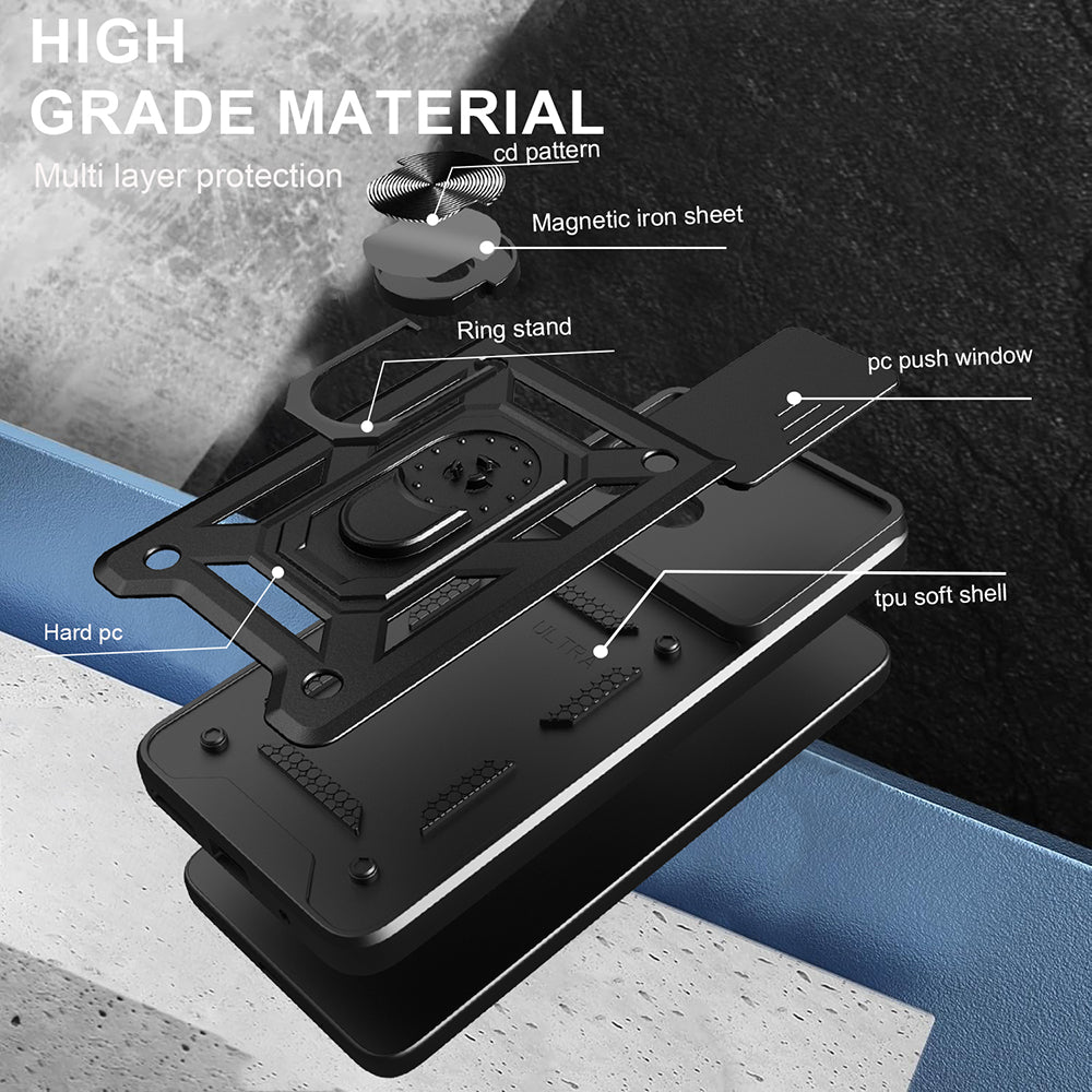Futrola za Motorola Moto G06, Techsuit, CamShield, Crna