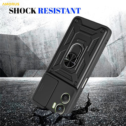 Futrola za Motorola Moto G06, Techsuit, CamShield, Zlatno Roza