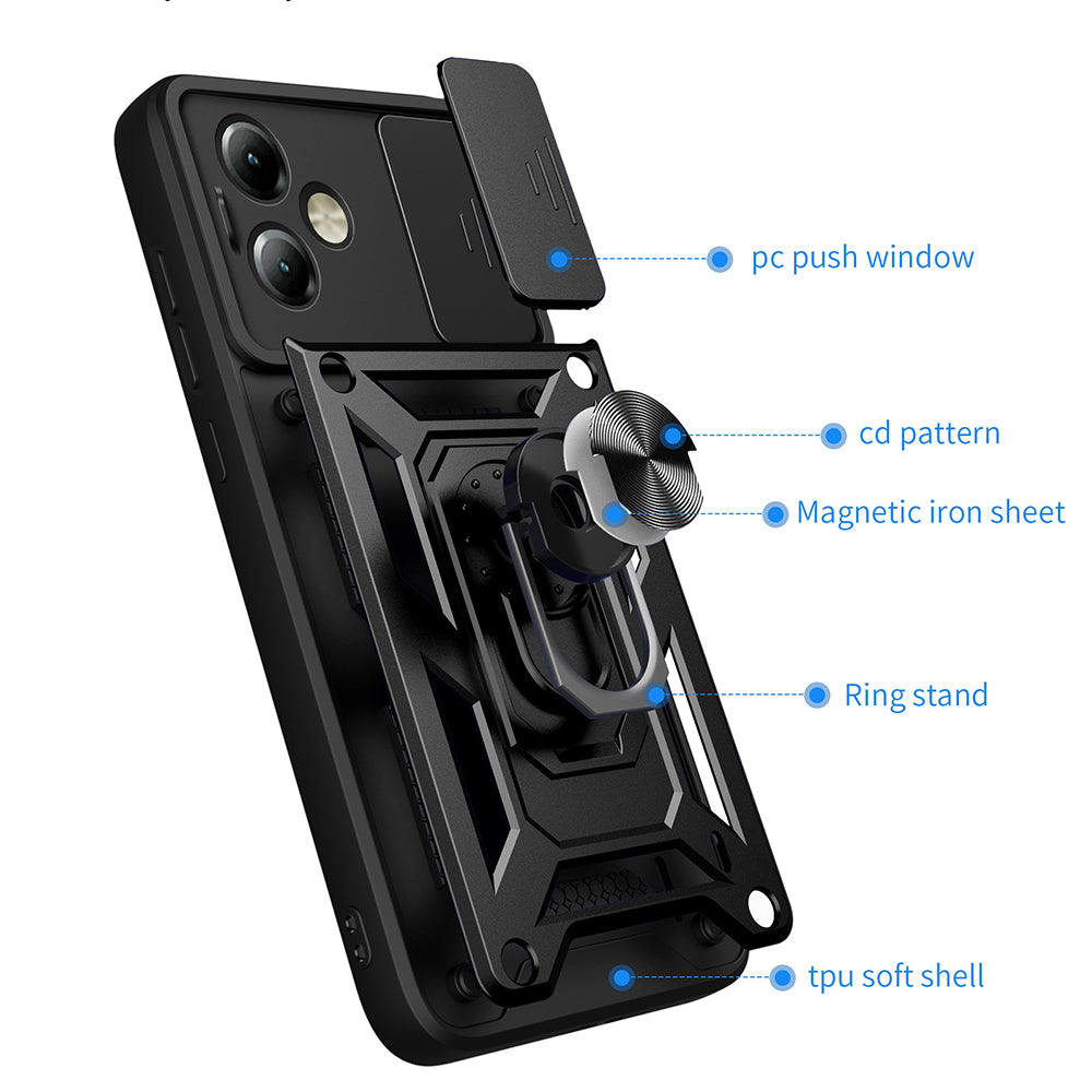 Maska za Motorola Moto G14, Techsuit, CamShield, Plava