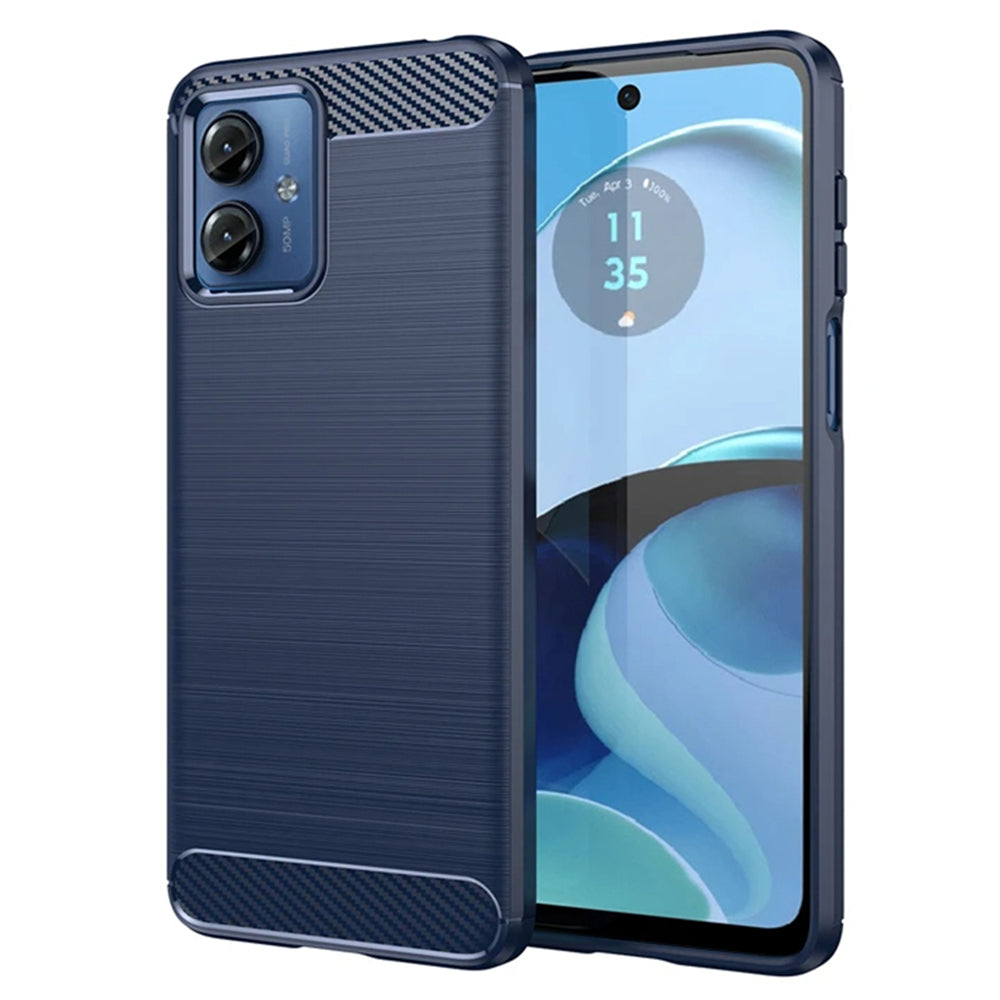 Maska za Motorola Moto G14, Techsuit, Karbon, Plava