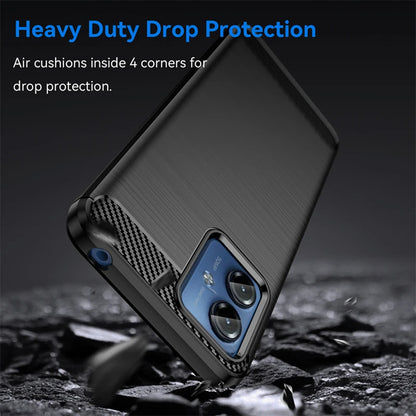 Maska za Motorola Moto G14, Techsuit, Karbon, Plava