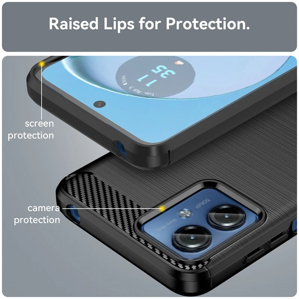 Maska za Motorola Moto G14, Techsuit, Karbon, Plava