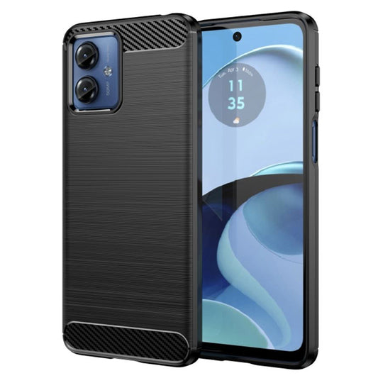 Maska za Motorola Moto G14, Techsuit, Karbon, Crna