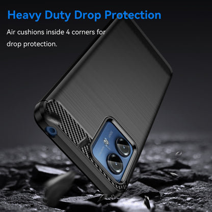 Maska za Motorola Moto G14, Techsuit, Karbon, Crna