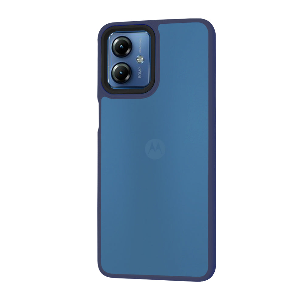 Maska za Motorola Moto G14, Techsuit, HaloFrost, Tamnoplava