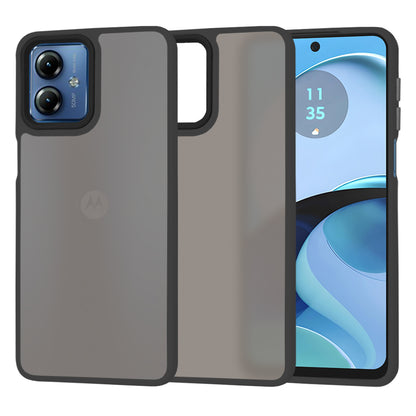 Maska za Motorola Moto G14, Techsuit, HaloFrost, Crna