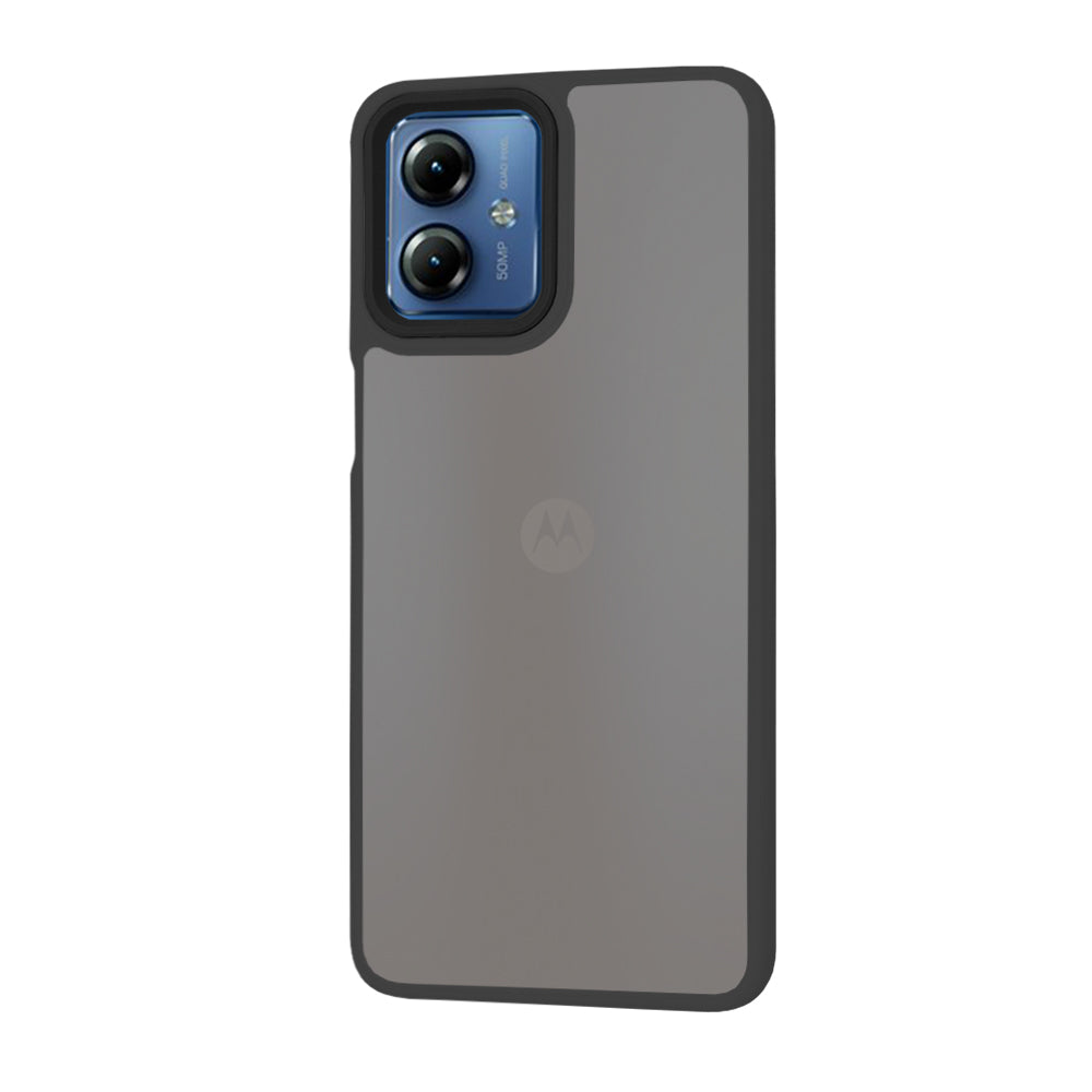 Maska za Motorola Moto G14, Techsuit, HaloFrost, Crna