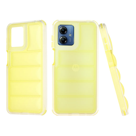 Maska za Motorola Moto G14, Techsuit, Wave Shield, Žuta
