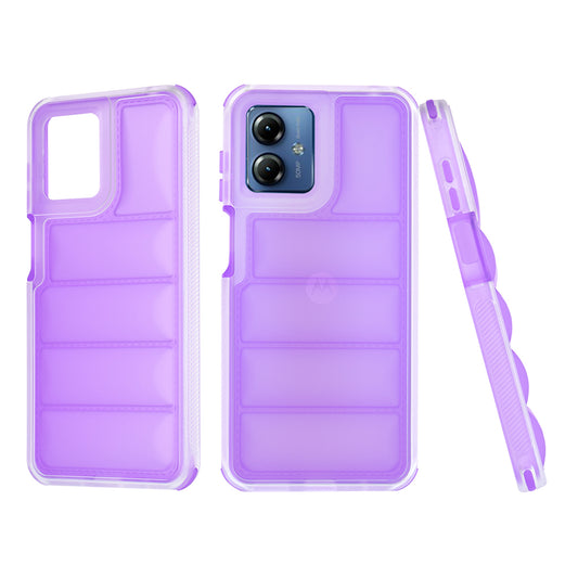 Maska za Motorola Moto G14, Techsuit, Wave Shield, Ljubičasta