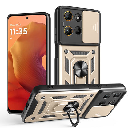 Maska za Motorola Moto G15 / G15 Power, Techsuit, CamShield, Zlatna