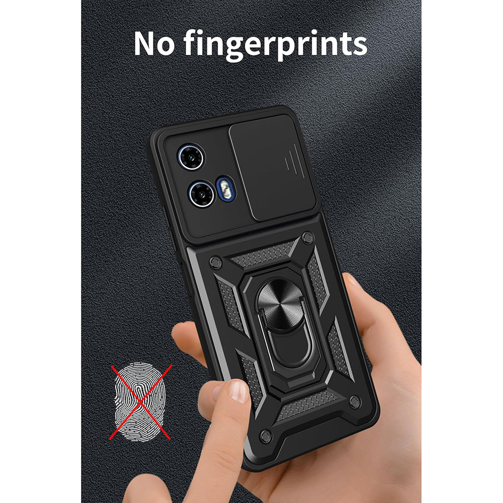 Maska za Motorola Moto G15 / G15 Power, Techsuit, CamShield, Crna