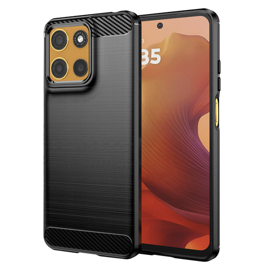 Maska za Motorola Moto G15 / G15 Power, Techsuit, Karbon, Crna