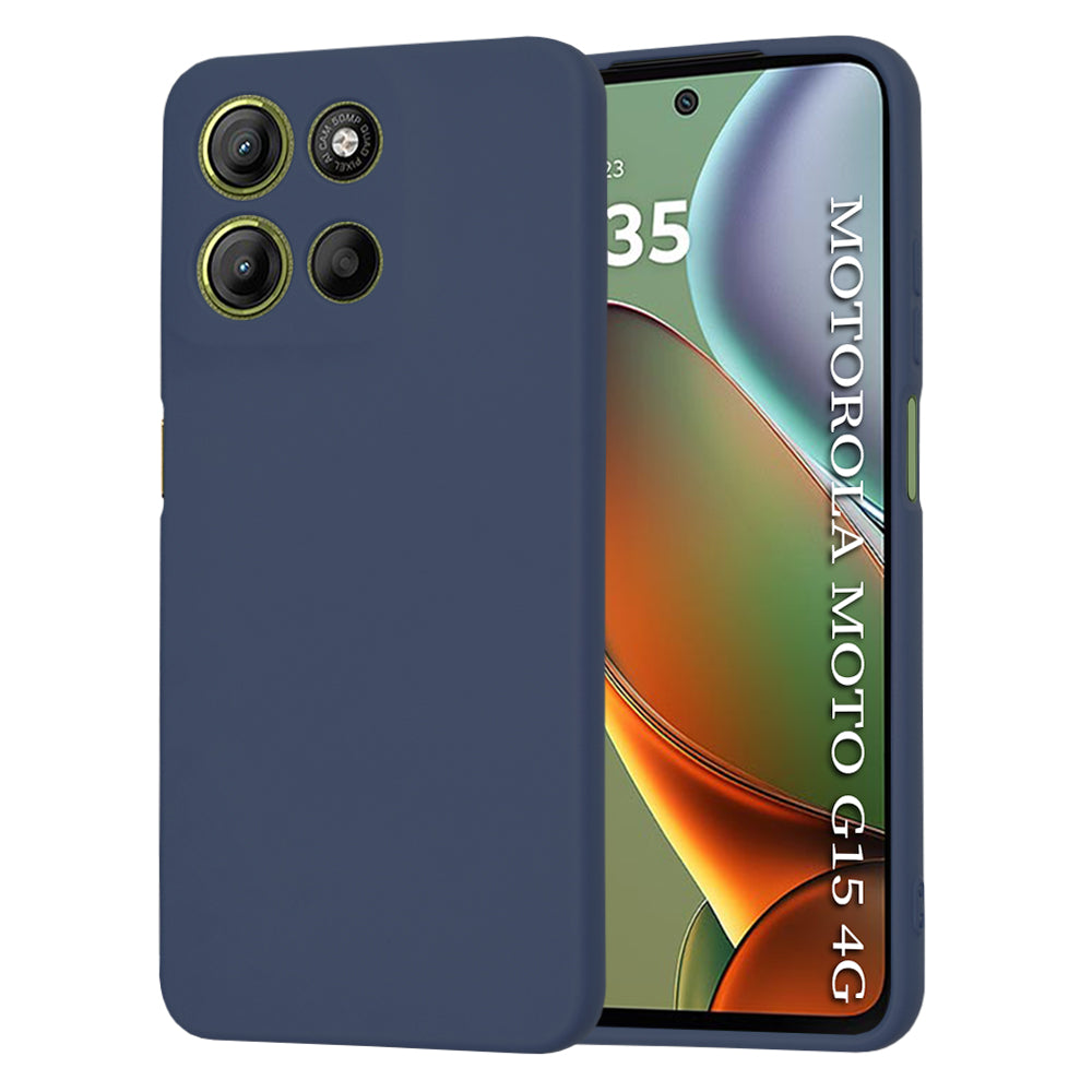 Maska za Motorola Moto G15 / G15 Power, Techsuit, SoftFlex, Tamnoplava
