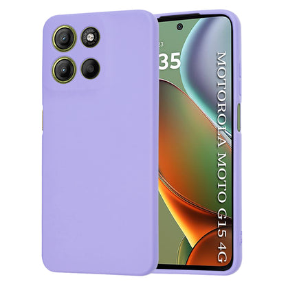 Maska za Motorola Moto G15 / G15 Power, Techsuit, SoftFlex, Svijetlo Ljubičasta