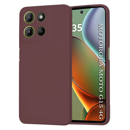 Maska za Motorola Moto G15 / G15 Power, Techsuit, SoftFlex, Bordo