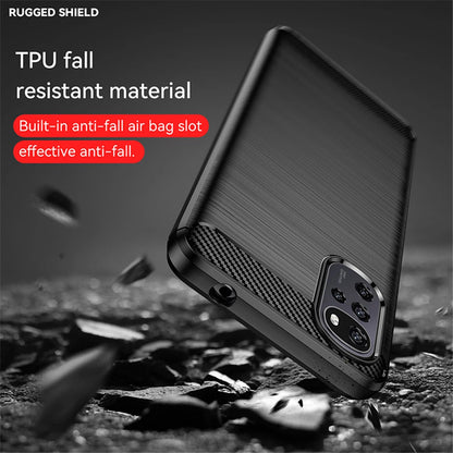 Maska za Motorola Moto G22, Techsuit, Karbon, Crna