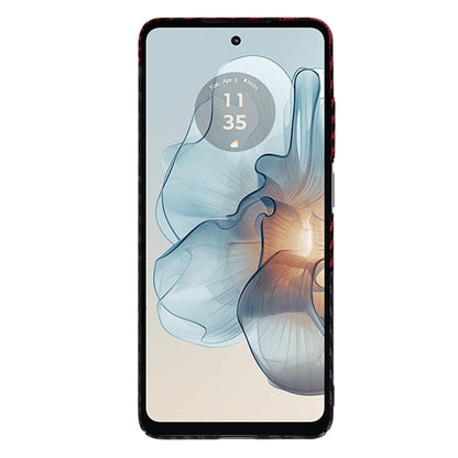 Maska za Motorola Moto G24 Power, Techsuit, Carbonite FiberShell, Crno Crvena