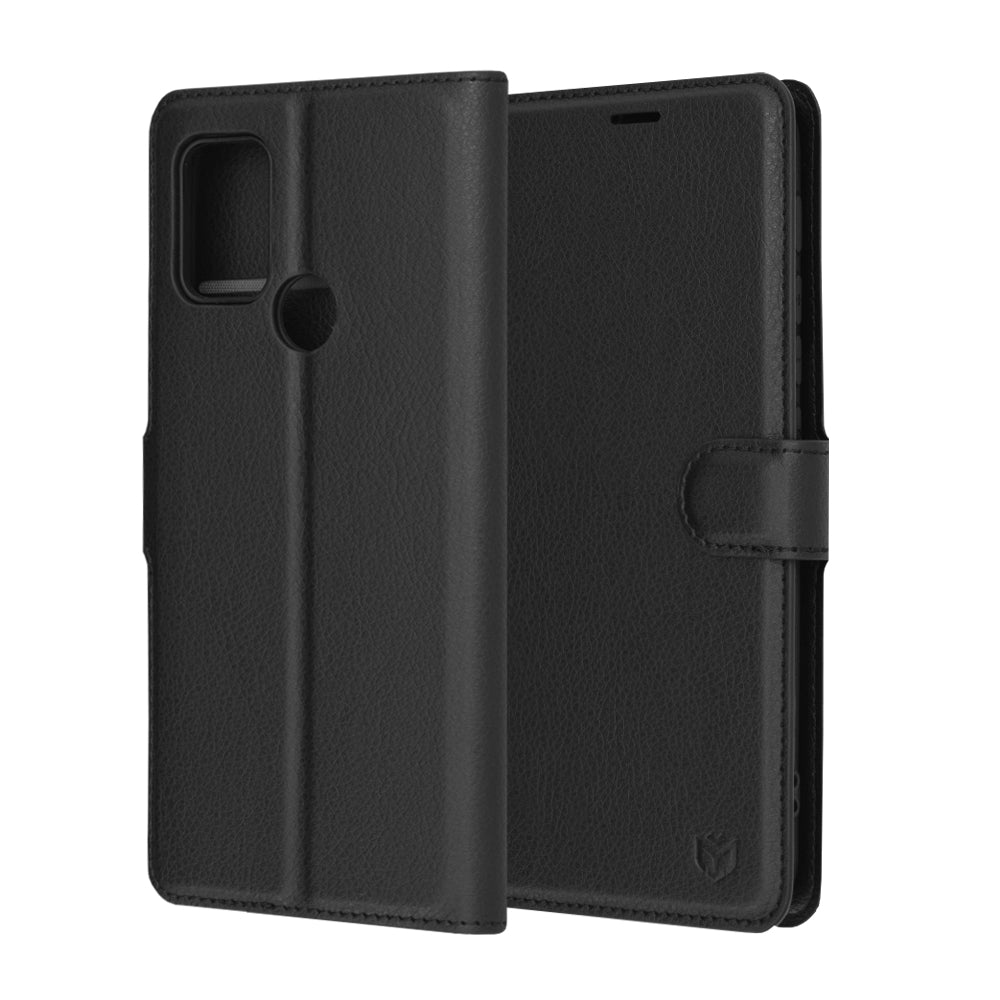 Futrola za Motorola Moto G30 / G20 / G10, Techsuit, Kožna Folio, Crna